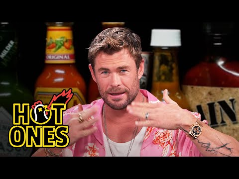 Chris Hemsworth Gets Nervous While Eating Spicy Wings | Hot Ones