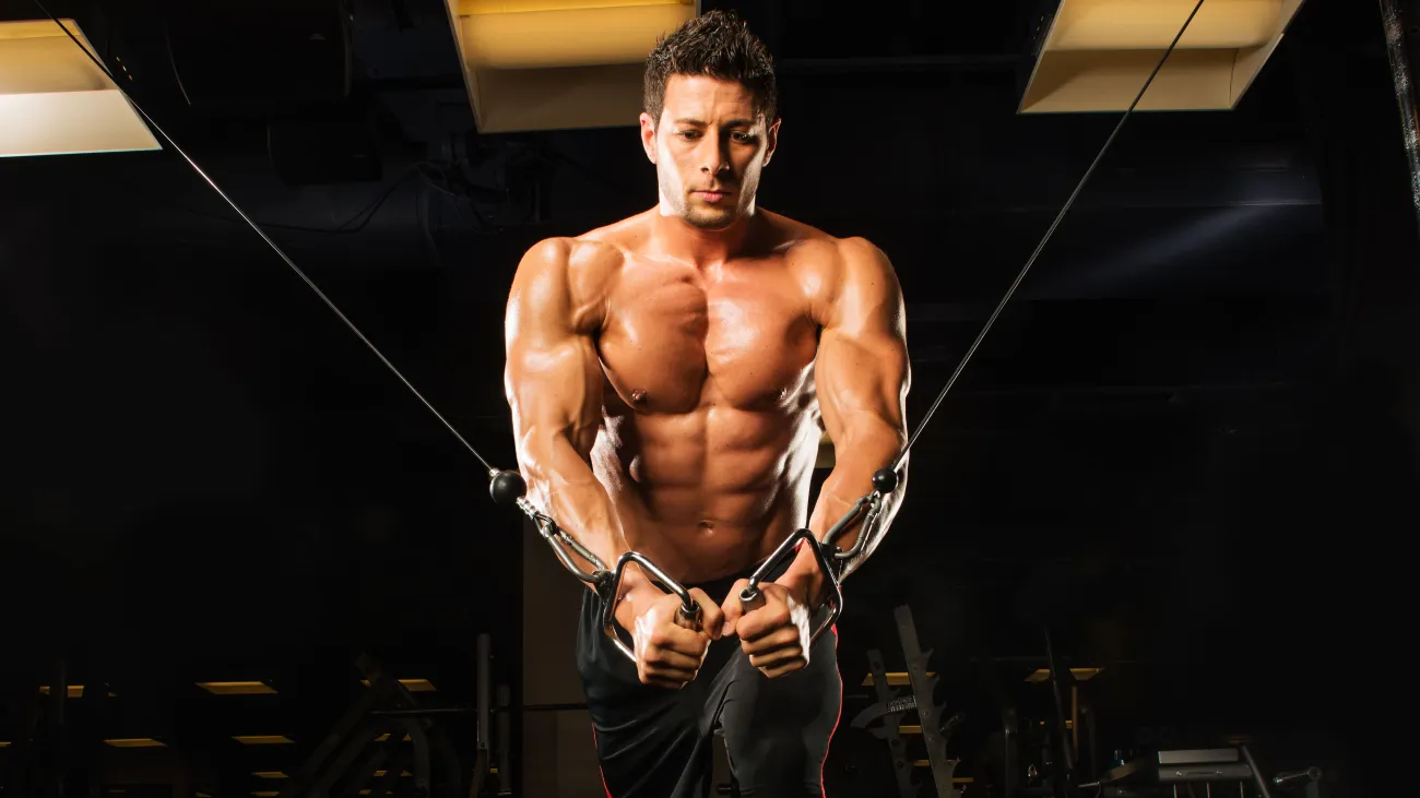 cable crossover content chest pec