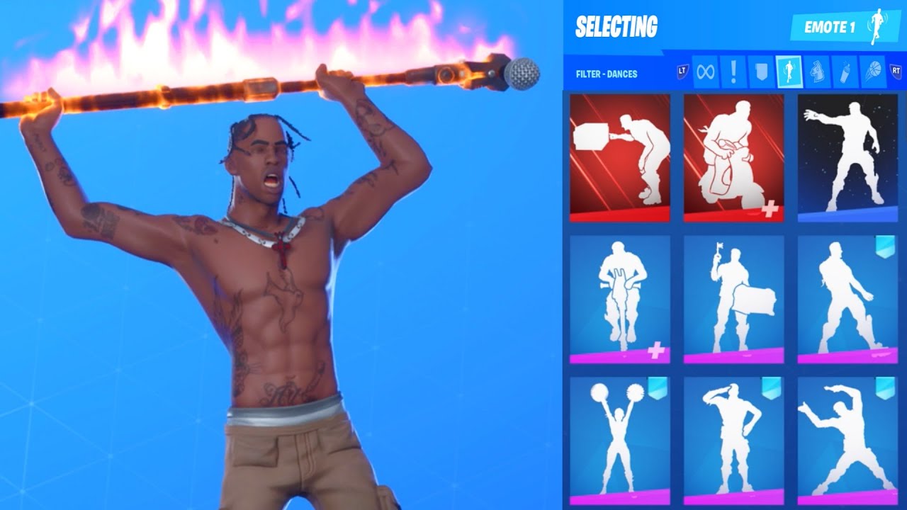 60+ Travis Scott Fortnite Skin and Emote Designs--------