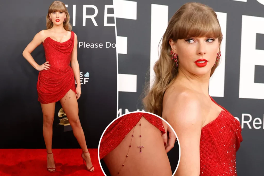 Taylor Swift Wows in Red at Grammys: Is It a Secret Nod to Travis Kelce?